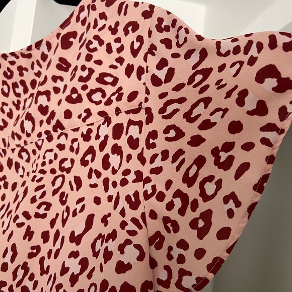 Addition Elle Leopard Print Ruffle Sleeve Blouse - Picture 5 of 5